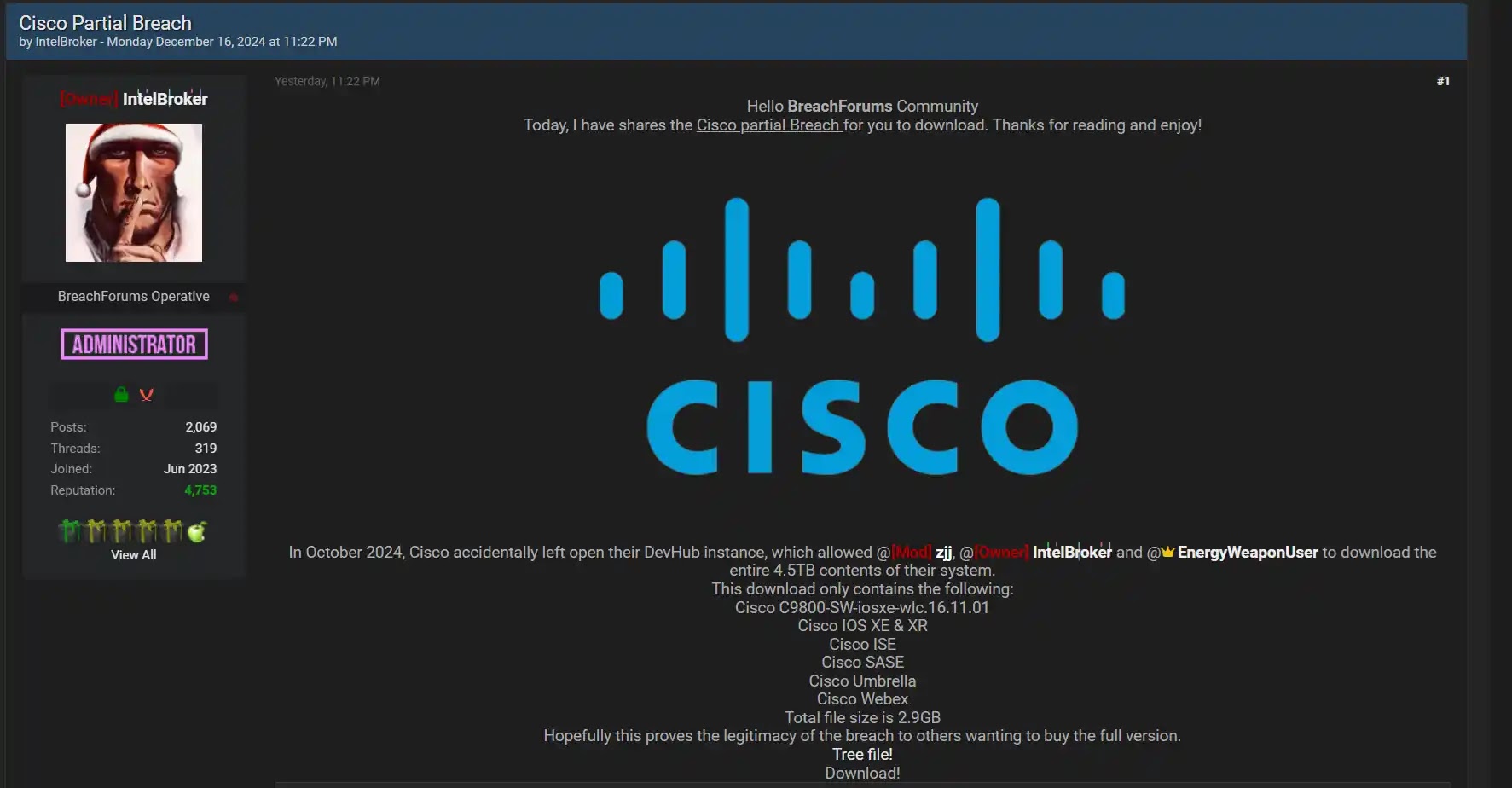Cisco Source Code Sale