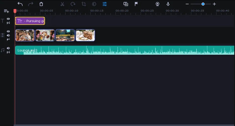 Video editing in Movavi