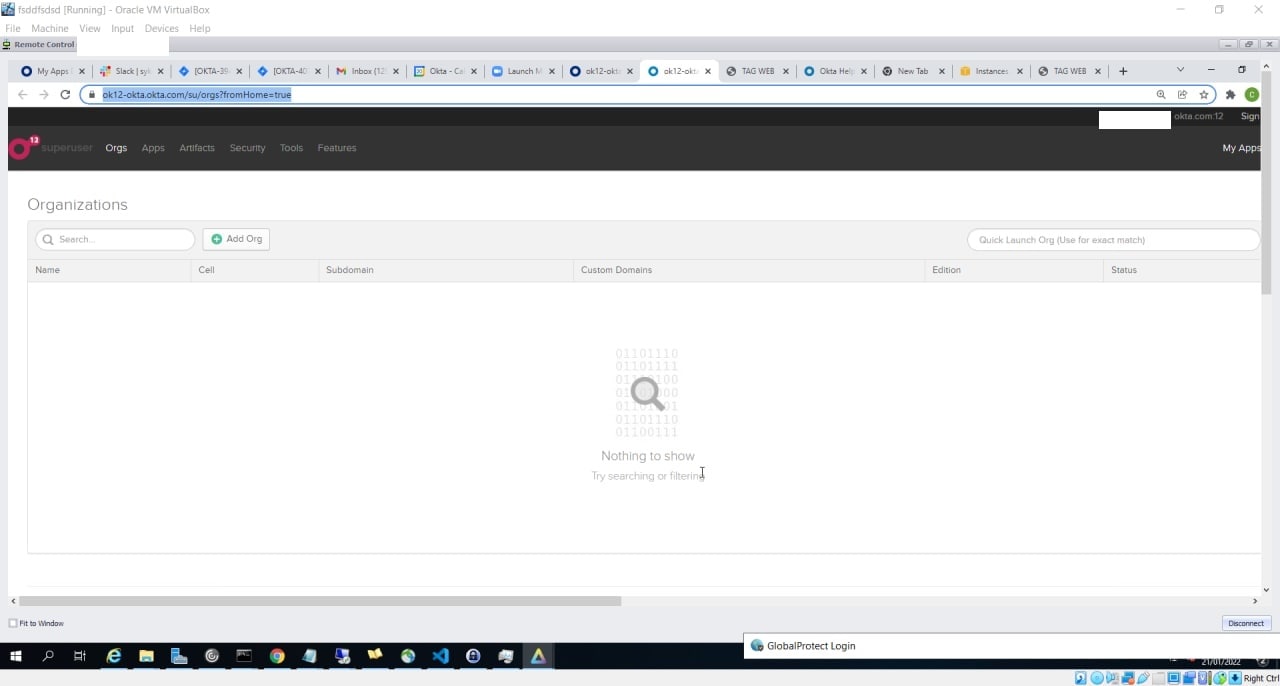 Okta Superuser Dashboard