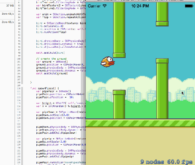 FlappyBird, Free Download Flappy bird, FlappySwift, Apple Programming language Swift
