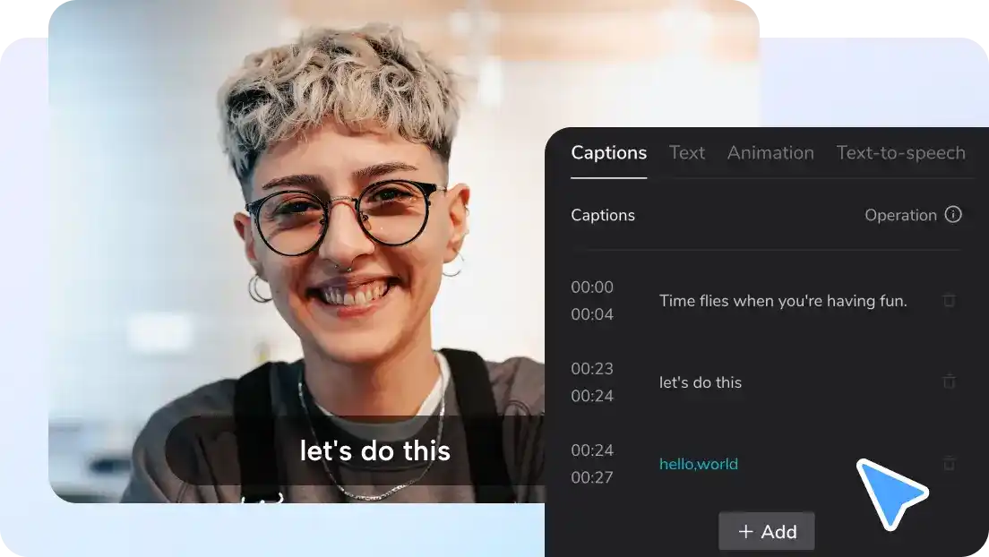 AI caption generator