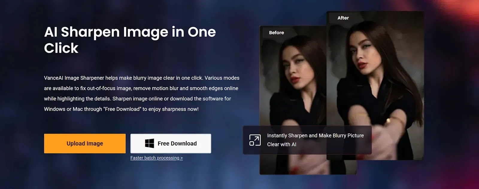 VanceAI Image Sharpener