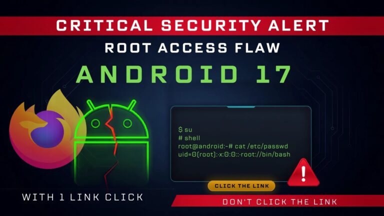 One Malicious Link, Full Root Access — Nebula Security Demos the World’s First Android 17 Exploit Chain