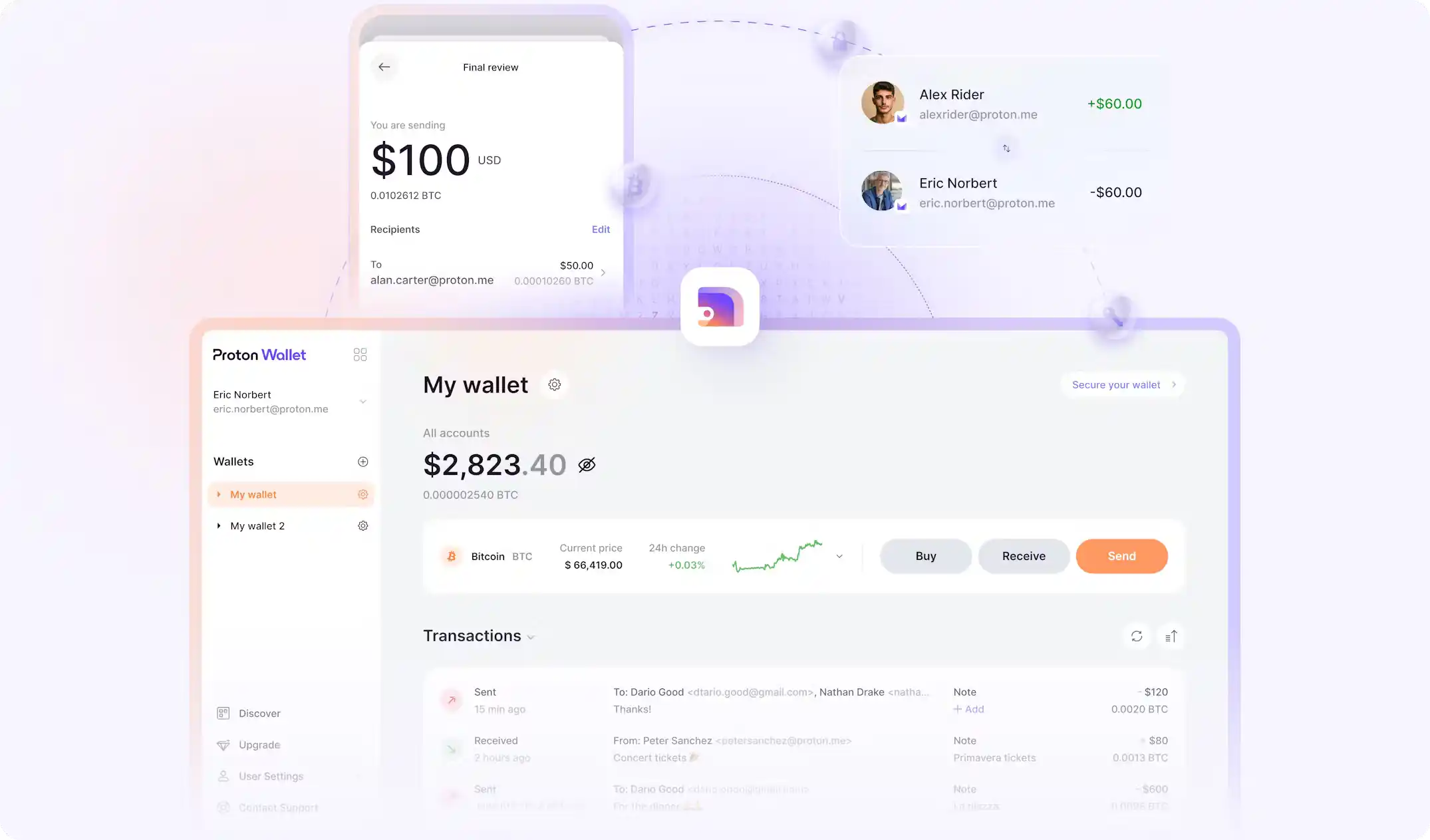 Proton wallet