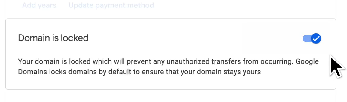 Unlock domain Unlock domain